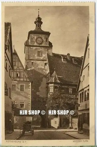 um 1920/1930 Ansichtskarte  „Weisser Turm“ , ungebrauchte Karte
