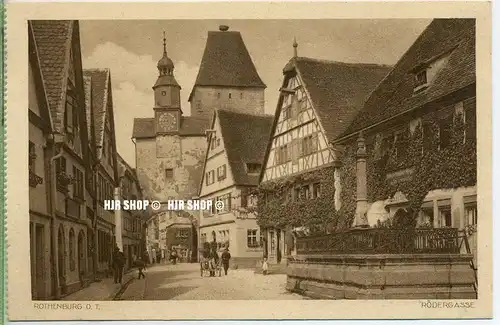 um 1920/1930 Ansichtskarte  „Rödergasse“ , ungebrauchte Karte