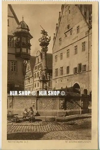 um 1920/1930 Ansichtskarte  „ST. Georgsbrunnen“ , ungebrauchte Karte