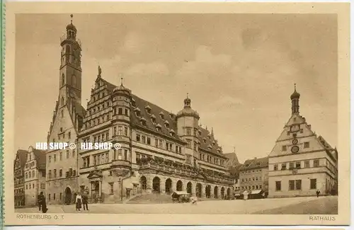 um 1920/1930 Ansichtskarte  „Rathaus.“ , ungebrauchte Karte