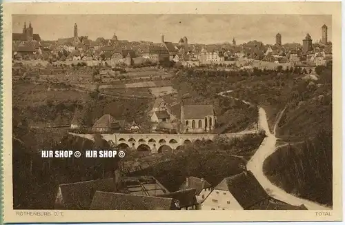 um 1920/1930 Ansichtskarte  „Rothenburg O.T.“ , ungebrauchte Karte