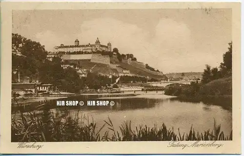 um 1920/1930 Ansichtskarte  „Festung Marienberg“ , ungebrauchte Karte