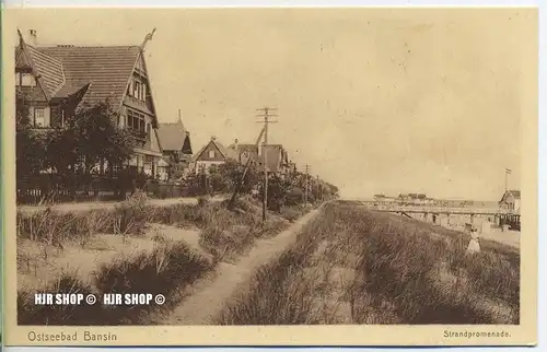 um 1920/1930 Ansichtskarte  „Ostseebad Bansin“ , ungebrauchte Karte