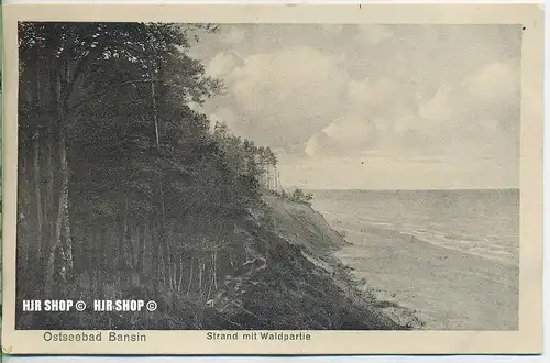 um 1920/1930 Ansichtskarte  „Ostseebad Bansin“ , ungebrauchte Karte