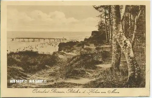 um 1920/1930 Ansichtskarte  „Ostseebad Bansin“ , ungebrauchte Karte