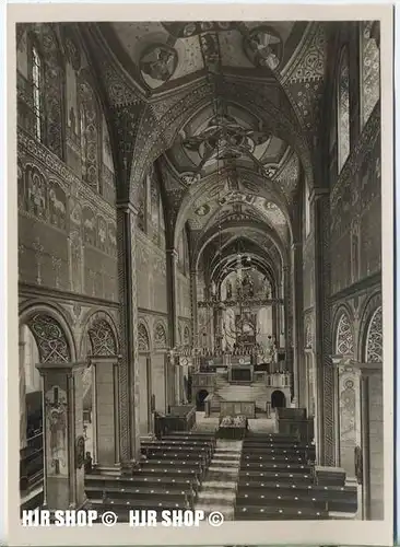 um 1920/1930 Ansichtskarte  „Dom, Mittelschiff“ , ungebrauchte Karte