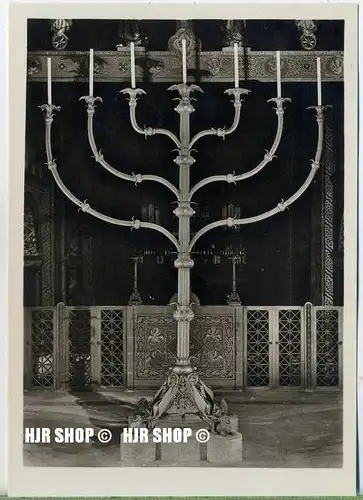 um 1920/1930 Ansichtskarte  „Dom, Siebenarmiger Leuchter“ , ungebrauchte Karte