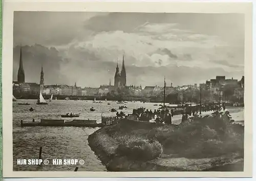 um 1920/1930 Ansichtskarte  „ Aussenalster“ , ungebrauchte Karte