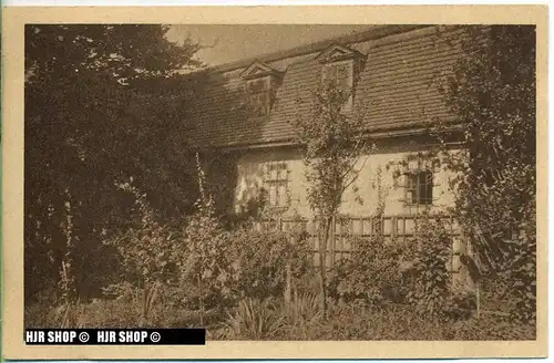 um 1920/1930 Ansichtskarte,  „Goethes Stadtwohnung“ mit Frankatur