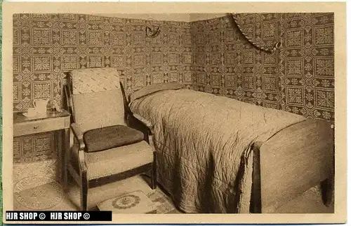 um 1920/1930 Ansichtskarte  „ Goethes Wohnhaus, Sterbezimmer“, ungebrauchte Karte
