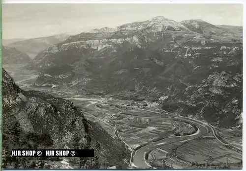 um 1950/1960 Ansichtskarte  „ Val d`Adige vista da Spiazzi di M. Baldo“ , ungebrauchte Karte