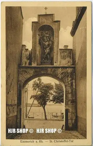 um 1920/1930 Ansichtskarte,  „Emmerich a. Rhein“ mit Frankatur