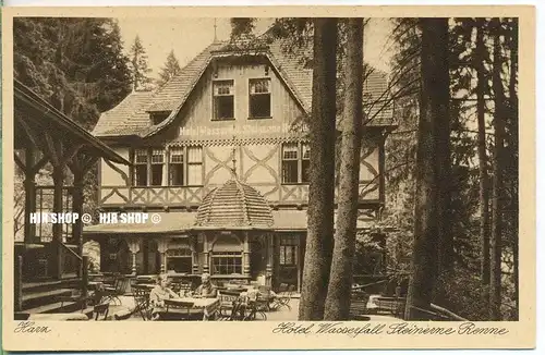 um 1920/1930 Ansichtskarte ( Kupfer Tiefdruckkarte ) „ Harz, Steinerne Renne“ , ungebrauchte Karte