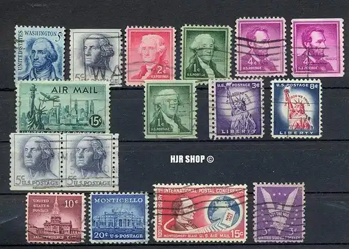 Konvolut, USA, gest., Zustand: gut