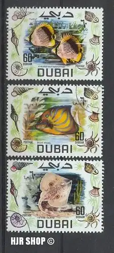 1969 Dubai, MiNr. 105-7, gest., Zustand: gut