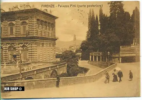 um 1920/1930 Ansichtskarte “Palazzo Pitti“,  gelaufene Karte