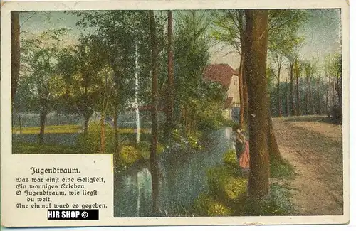 um 1910/1920 Ansichtskarte Jugendtraum