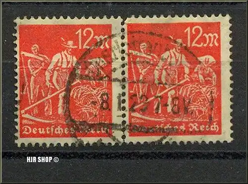 1922,Dez./1923: Arbeiter Wager. Paar, 12 M,Minr. 240, gest. 8.01.1923