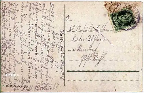 Postkarte, junge Frau