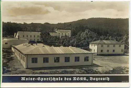 Ansichtskarte, MOTOR=SPORTSCHULE des NSKK., BAYREUTH