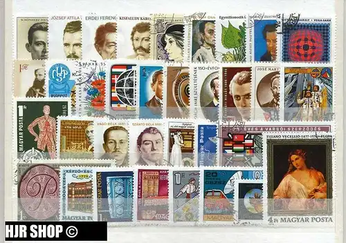 Steckkarte, Ungarn, 34 Marken