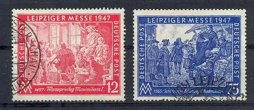 1947, 2. Sept. Leipziger Herbstmesse, 965,966, Gest., Satz 2 W