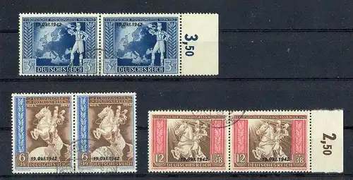 1942, 19. Okt. mit  Aufdruck 823-825 gest.