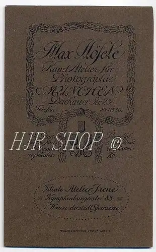Max Höfele, München vor 1900 kl. Format, s/w., I-II,