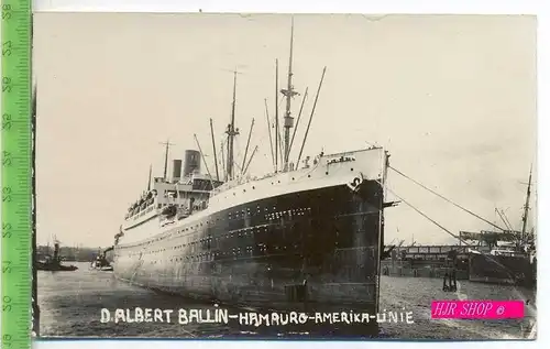 D. ALBERT BALLIN-HAMBURG-AMERIKA-LINIE, ungel.