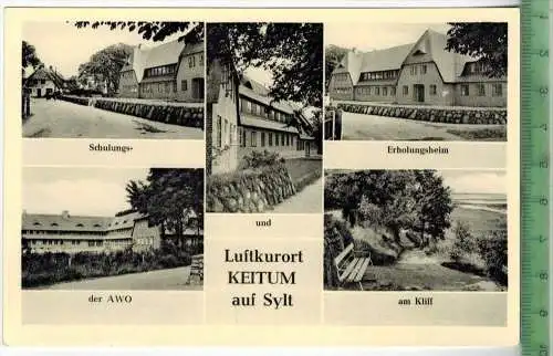 Luftkurort, Keitum auf Sylt, Verlag: -------,  Postkarte, unbenutzte Karte,  Maße:14 x 9  cm,  Erhaltung:I-II,