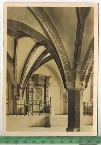 Rathaus zu Breslau, Vorhalle mit Tür zur Alten Ratsstube, 1942Verlag: --------------,  Postkarte, Frankatur,  Stempel