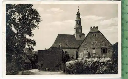 Kleine Kirche Alzey, Rheinhessen, 1938, Verlag: ----------, Postkarte, Frankatur,  Stempel, ALZEY  27.8.38