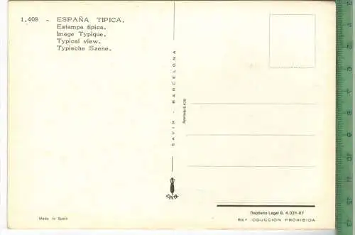 Spanische Tänze, Verlag: ---------------, POSTKARTE, Frankatur,  Stempel, Erhaltung: I-II,