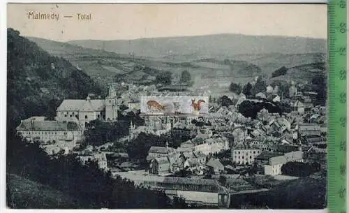 Malmedy - Total -1918-, Verlag: Graph., Dresden, POSTKARTE mit Frankatur, mit Stempel, MALMEDY 19.11.18,Erhaltung: I-II,