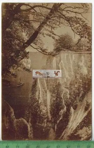 Rügen Königstuhl mit Schlucht-1926, - Verlag: Ludwig Carstens, Hamburg, POSTKARTE mit Frankatur, mit Stempel, SASSNITZ