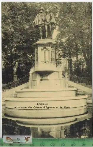 Bruxelles. Monument des Comtes d`Egmont et de Horn,-- Verlag:--,  POSTKARTE, Erhaltung: I-II, ubenutzt