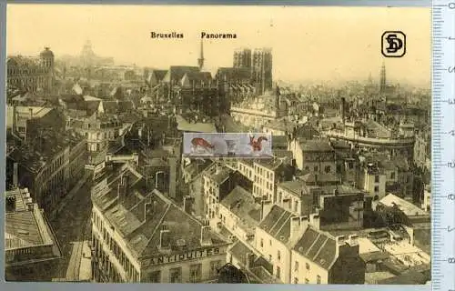Bruxelles Panorama-- Verlag: S.-D. 129, Brux., POSTKARTE, Erhaltung: I-II, unbenutzt, Karte wird in Klarsichthülle