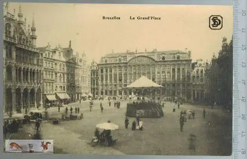 Bruxelles la Grand`Place -- Verlag: S.-D. 129, Brux., POSTKARTE, Erhaltung: I-II, unbenutzt