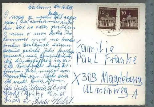 Humor-Karte-1969, - Verlag: -----------,  POSTKARTE mit Frankatur, mit Stempel, WALSUM 16.8.69,    Erhaltung: I-II,