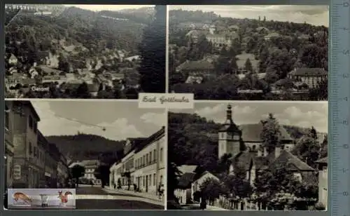 Bad Gottleuba -1956- Verlag: Erlbach im Vogtland,  POSTKARTE mit Frankatur, mit Stempel,  17.7.56,  Erhaltung: I-II