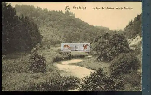 Houffalize, Le long de I`qurthe, route de Laroche-1915-, Verlag: Ern. Thill, Brux., FELD- POSTKARTE, ohne Frankatur,