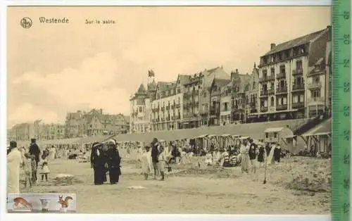 Westende Sur le sable, Verlag: Ern. Thill, Bruxelles,  POSTKARTE, Erhaltung: I-II,  unbenutzt