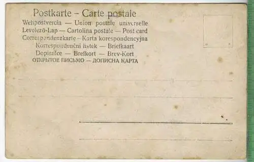 Mode 1910 -, Verlag: Weltpostverein,  POSTKARTE, Erhaltung: I-II, unbenutzt, Karte wird in Klarsichthülle verschickt.