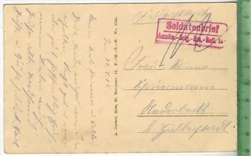 Soldaten -1916 -,  Verlag: ----,FELD- POSTKARTE ohne Frankatur, mit Stempel 31.8.16,   Erhaltung: I-II