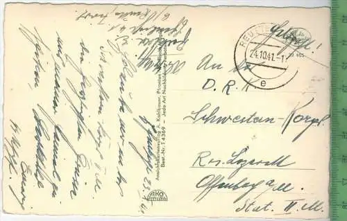 Reutte - Breitenwang i. Tirol -1941  - Verlag: A. Kohlbauer, FELD- POSTKARTE ohne Frankatur, mit Stempel 24.10. 41