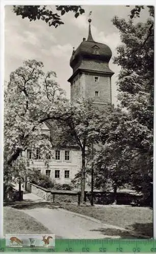 Delitzsch, Schhloß-1963  - Verlag: VEB Bild u. Heimat, POSTKARTE mit Frankatur, mit  Stempel,  DELITZSCH 9.8.63