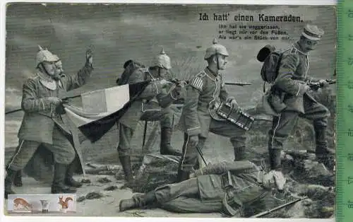 Militärkarte-1915  - Verlag: R&K, Serie 2585 4, FELD- POSTKARTE ohne Frankatur, mit  Stempel    Erhaltung: I-II