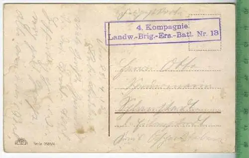 Militärkarte-1915  - Verlag: R&K, Serie 2585 4, FELD- POSTKARTE ohne Frankatur, mit  Stempel    Erhaltung: I-II