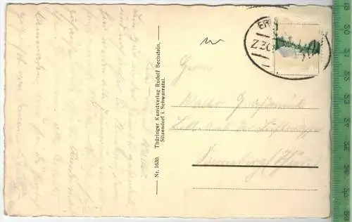 Bergstadt Ilmenau, Stadthalle- , - Verlag: Rudolf Bechstein, Sitzendorf, POSTKARTE ohne Frankatur, mit  Stempel