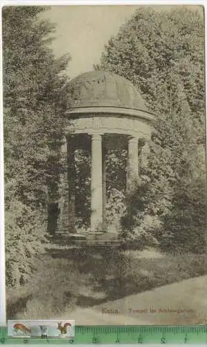 Eutin, Tempel im Schlosspark, - 1910 - Verlag: Carl Raabe, Hamburg, POSTKARTE mit Frankatur, mit  Stempel 25.11.10